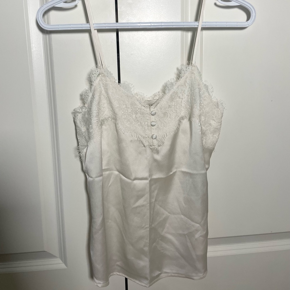 Abercrombie and Fitch Satin Lace Camisole Tank Top XXS NWOT